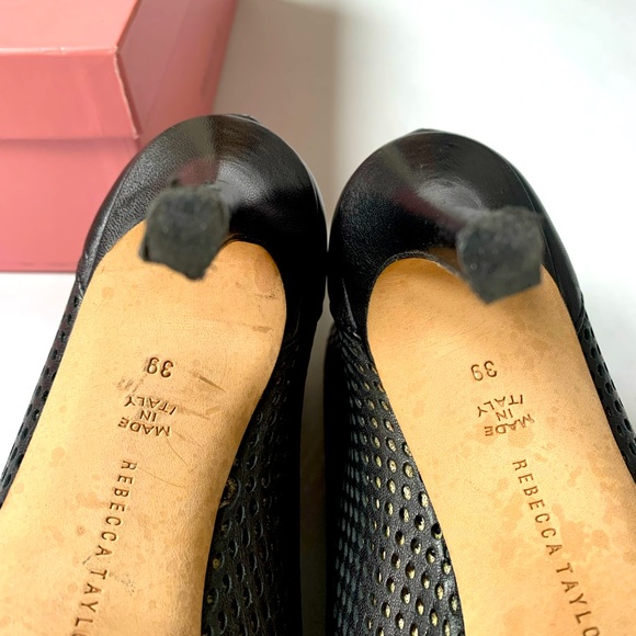 Rebecca Taylor Greta black leather bootie heels - Picture 5 of 5